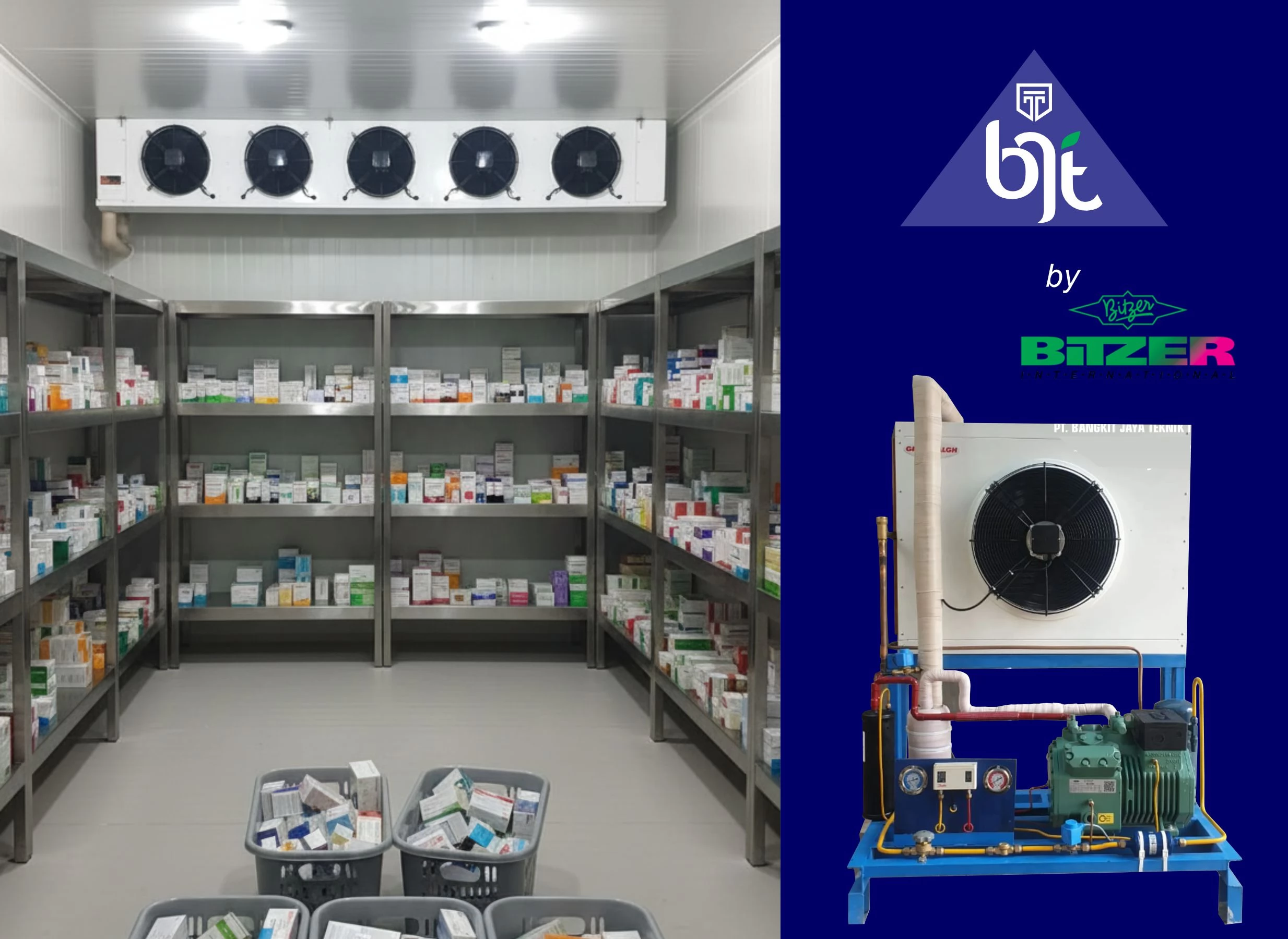 Cold room chiller freezer kapasitas industri menengah